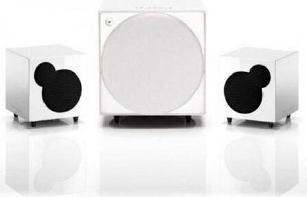 TRIANGLE Color 123 - Aktiv Lautsprecher System mit Subwoofer - High End - 200W - weiss